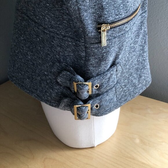 CALVIN KLEIN Cropped Moto Jacket - Gypsy Chic - Picture 6 of 11